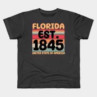 Vintage Florida 1845 Kids T-Shirt